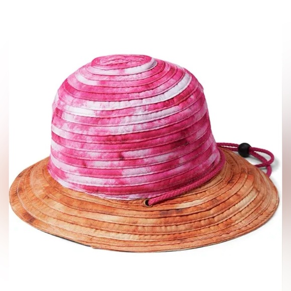 Badgley Mischka Woven Bucket Hat with Adjustable Drawcord - Picture 2 of 6